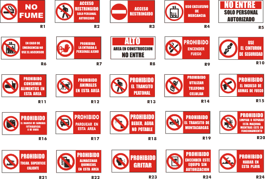 Señales de seguridad con su significado - Imagui