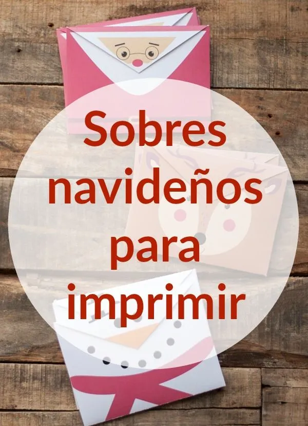 Reciclando con Erika : Sobres navideños para imprimir Reciclando con Erika : Sobres navideños para imprimir