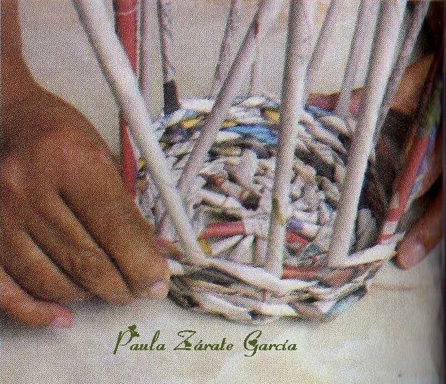 Canastas de papel periódico - Imagui