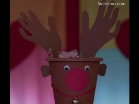 Cómo hacer un recipiente en forma de reno para Navidad ... Cómo hacer un recipiente en forma de reno para Navidad ...