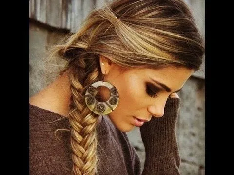 Recogidos con trenzas☆ ¡¡Peinados 2014 faciles y bonitos!! - YouTube