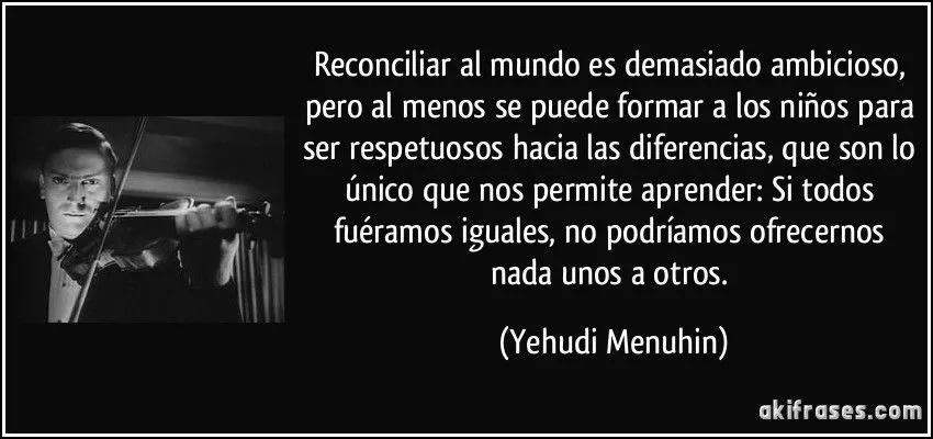 Reconciliar al mundo es demasiado ambicioso, pero al menos se...