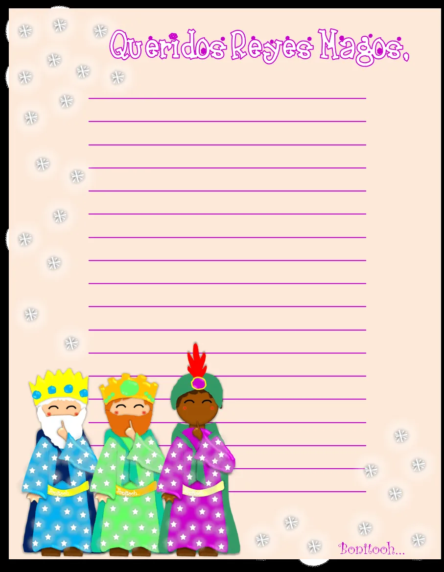 Recopilatorio de diseños de cartas para los Reyes Magos Recopilatorio de diseños de cartas para los Reyes Magos