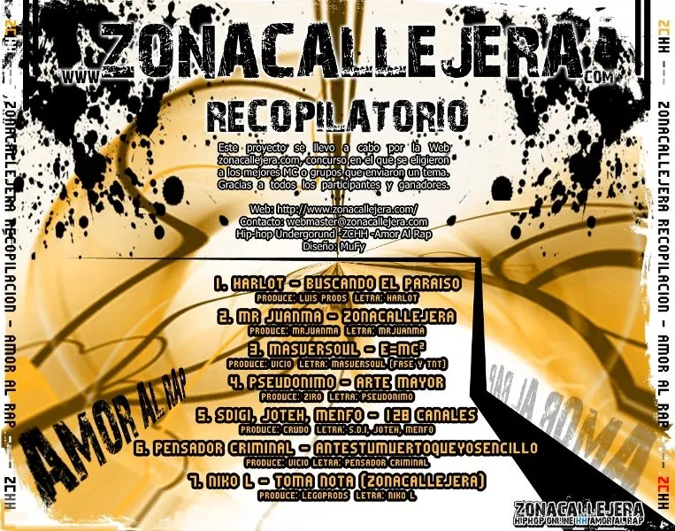 Recopilatorio zonacallejera - Amor al Rap » Álbum Hip Hop Groups Recopilatorio zonacallejera - Amor al Rap » Álbum Hip Hop Groups