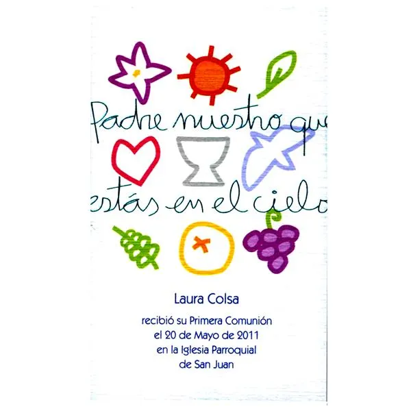 Recordatorios de Comunión, originales y bonitos