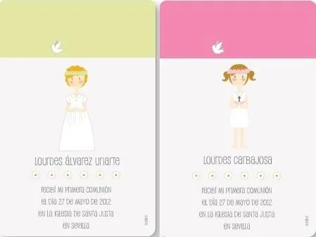 Recordatorios de Primera Comunión - Paperblog