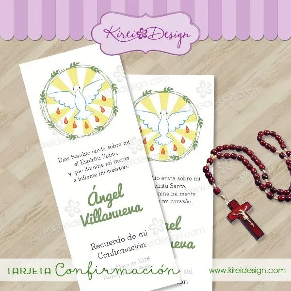 Recordatorios para Confirmación - KIREIDESIGN Recordatorios para Confirmación - KIREIDESIGN