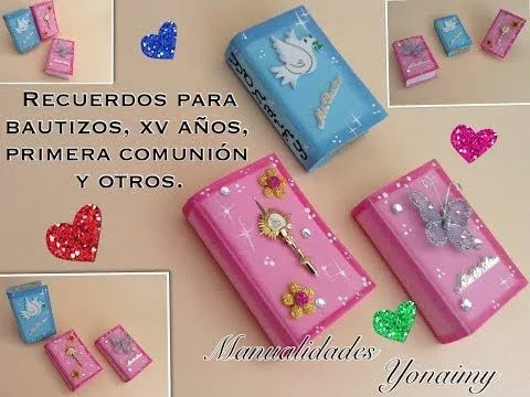 RECUERDOS PARA BAUTIZOS, XV AÑOS Y OTROS EN FORMA DE LIBROS DE ...