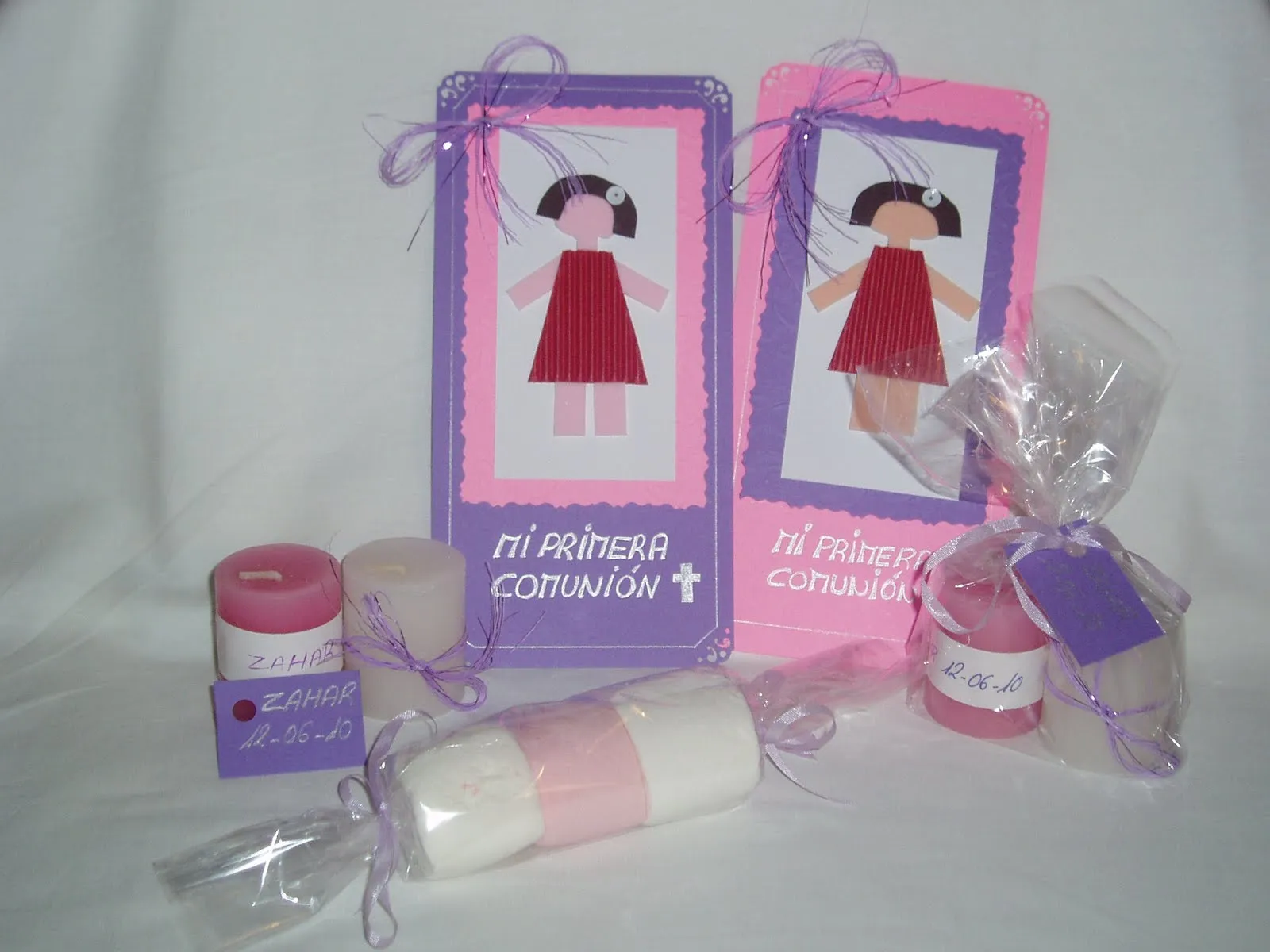 de los recordatorios hice unos paquetitos con velitas aromáticas para ...