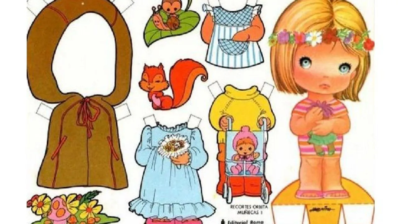Recortable de muñecas | Dibujos para cortar y colorear Recortable de muñecas | Dibujos para cortar y colorear