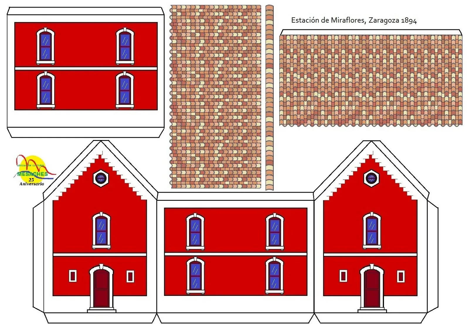Recortables de casas y edificios | Dibujos para cortar y colorear Recortables de casas y edificios | Dibujos para cortar y colorear