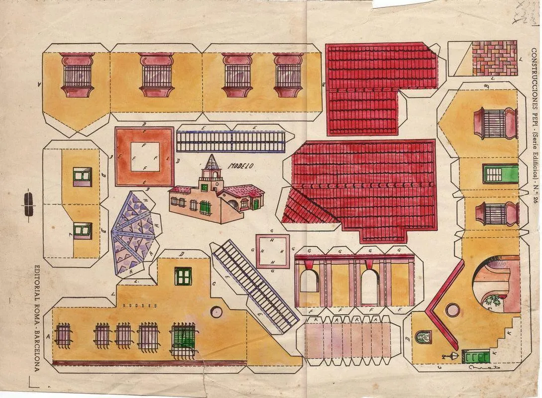 Recortables de casas y edificios | Dibujos para cortar y colorear Recortables de casas y edificios | Dibujos para cortar y colorear