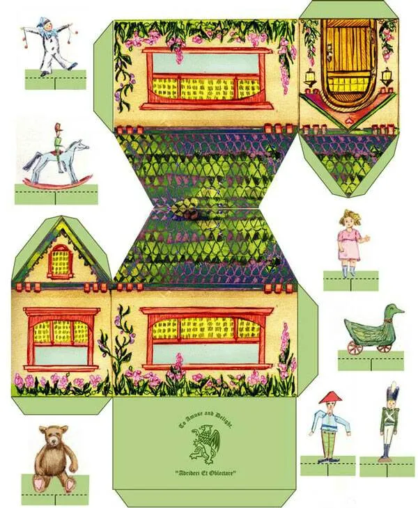 Recortables de casas y edificios | Dibujos para cortar y colorear Recortables de casas y edificios | Dibujos para cortar y colorear