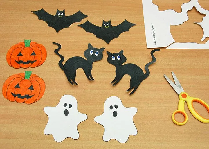 Recortables Halloween: +30 Imprimibles Infantiles Gratis 2023