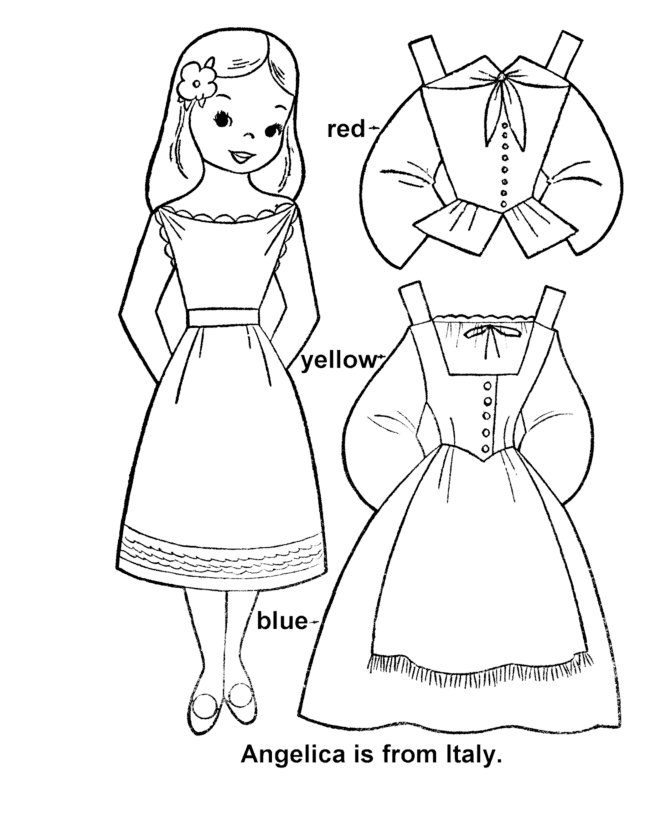 ... para recortar: Muñeca Angelica con vestidos para recortar y pintar ... para recortar: Muñeca Angelica con vestidos para recortar y pintar