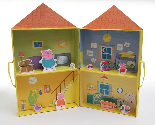recortar y pegar Casa de Peppa Pig para imprimir y montar recortar y pegar Casa de Peppa Pig para imprimir y montar