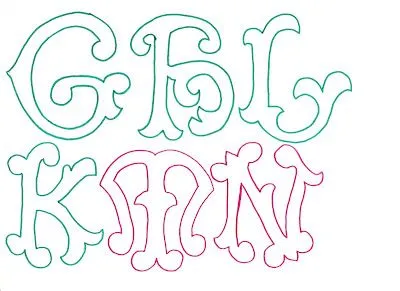 RECREAR - MANUALIDADES - ARTE: Molde de letras grandes y originales. RECREAR - MANUALIDADES - ARTE: Molde de letras grandes y originales.
