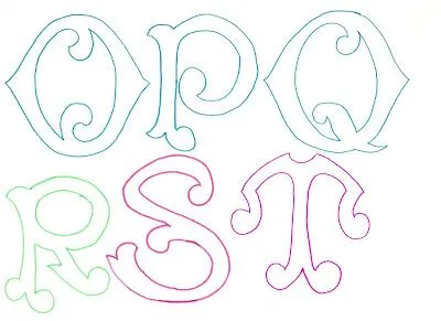 RECREAR - MANUALIDADES - ARTE: Molde de letras grandes y originales.
