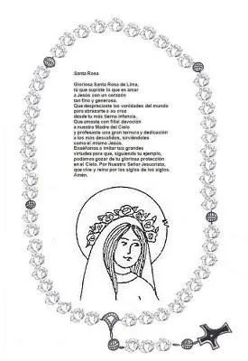 Dibujos para colorear de santa rosa de lima - Imagui