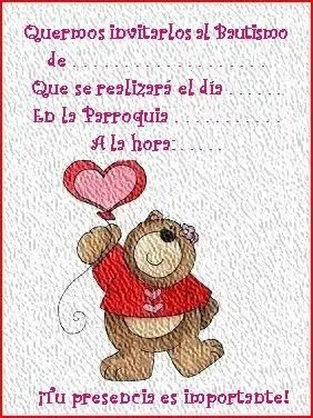 RECREAR - MANUALIDADES - ARTE: Tarjetas de invitación para Bautismo. RECREAR - MANUALIDADES - ARTE: Tarjetas de invitación para Bautismo.