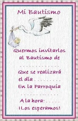 RECREAR - MANUALIDADES - ARTE: Tarjetas de invitación para Bautismo. RECREAR - MANUALIDADES - ARTE: Tarjetas de invitación para Bautismo.