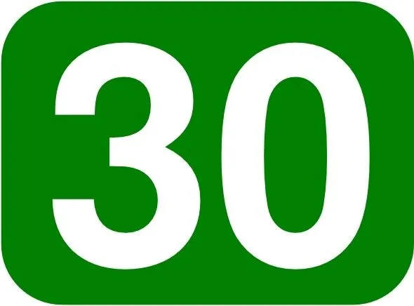 Rectángulo redondeado verde con el número 30 imágenes prediseñadas ... Rectángulo redondeado verde con el número 30 imágenes prediseñadas ...