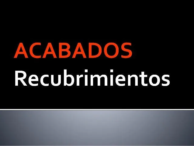 Recubrimientos