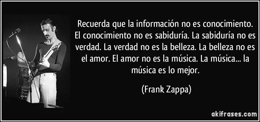Recuerda que la información no es conocimiento. El conocimiento ... Recuerda que la información no es conocimiento. El conocimiento ...