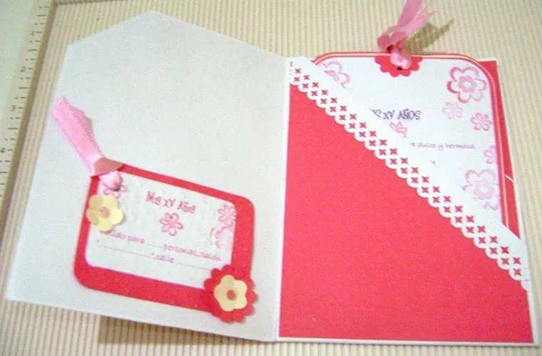 Recuerditos de Papel: Tarjeta Invitación 15 Años Recuerditos de Papel: Tarjeta Invitación 15 Años