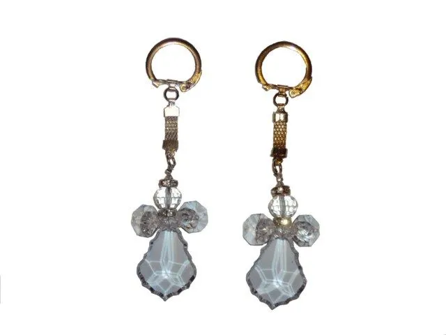 Recuerdo Angelito Cristal Paquete 10 Llavero Oro Plata Angel ... Recuerdo Angelito Cristal Paquete 10 Llavero Oro Plata Angel ...
