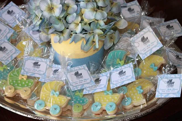 Recuerdos para baby shower estilo vintage