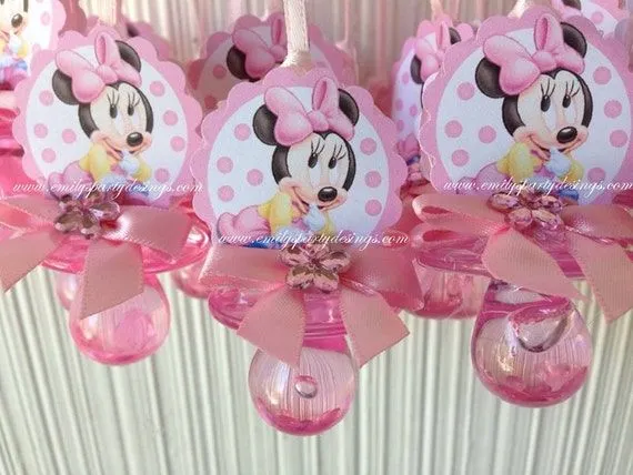 Recuerdos para baby shower de Minnie bebé - Imagui