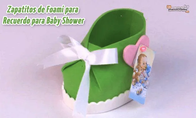 Zapatitos de Foami para Recuerdo para Baby Shower | Recuerdos para ...