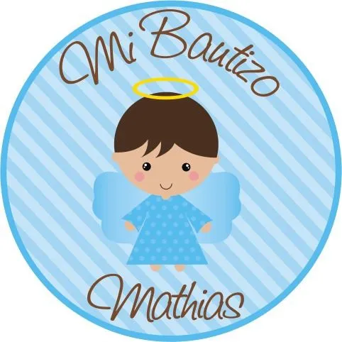 Etiquetas para recuerdos bautizo - Imagui