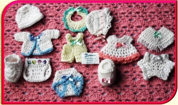 6 recuerdos para bautizos tejidos a crochet de la mano de Patty ...