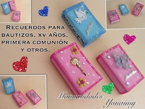 Recuerdos Para Bautizos, Xv AÑos Y Otros En Forma De Libros De ...