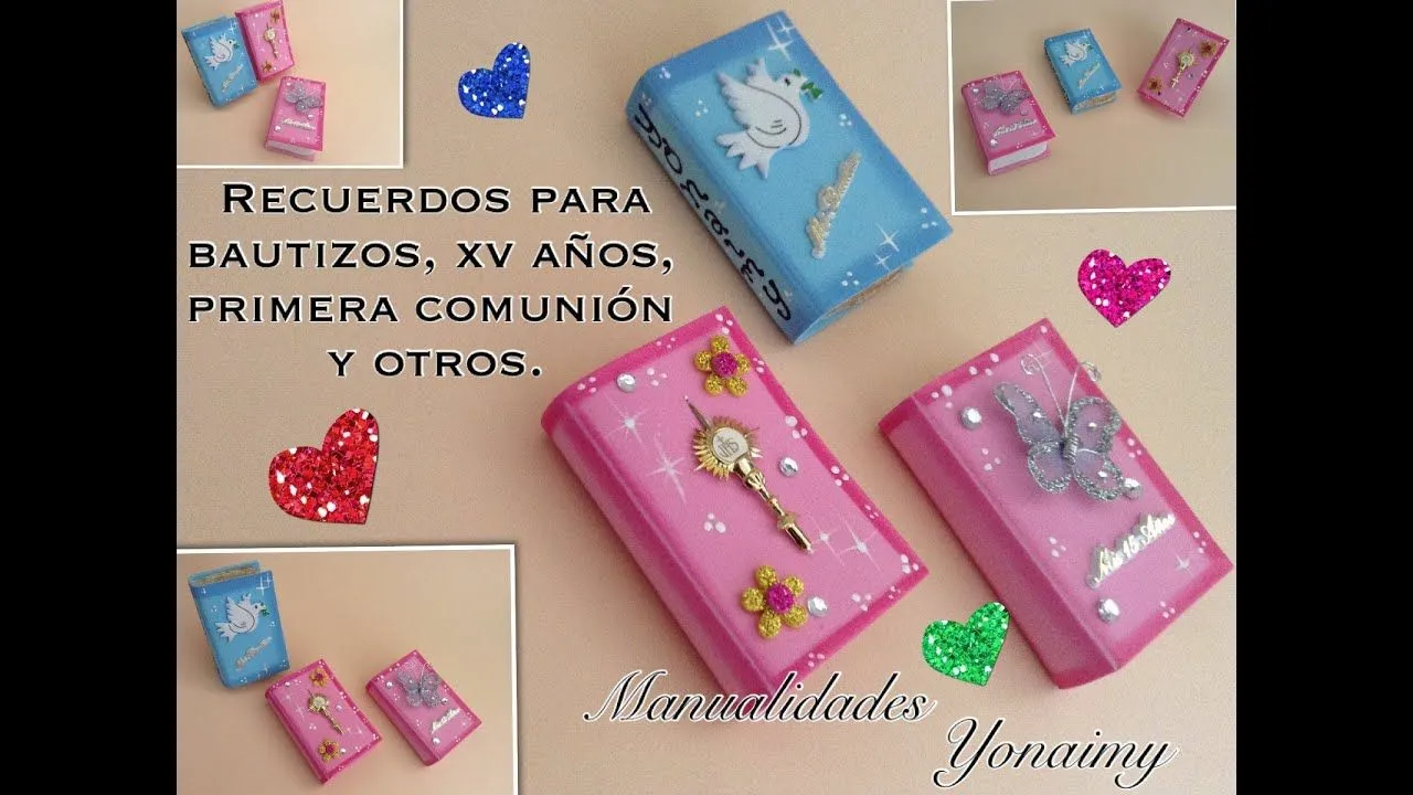 RECUERDOS PARA BAUTIZOS, XV AÑOS Y OTROS EN FORMA DE LIBROS DE FOAMY O GOMA EVA - YouTube RECUERDOS PARA BAUTIZOS, XV AÑOS Y OTROS EN FORMA DE LIBROS DE FOAMY O GOMA EVA - YouTube