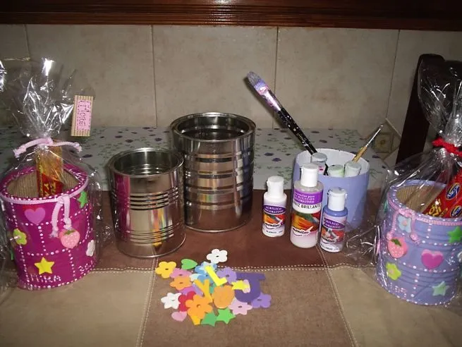 Estrella y Lalis..... de todo un poco: Decorando latas de leche Estrella y Lalis..... de todo un poco: Decorando latas de leche