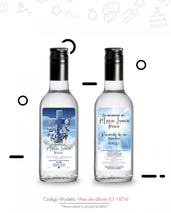 Recuerdos para Misa de Difunto Archives | Piscos Personalizados Recuerdos para Misa de Difunto Archives | Piscos Personalizados