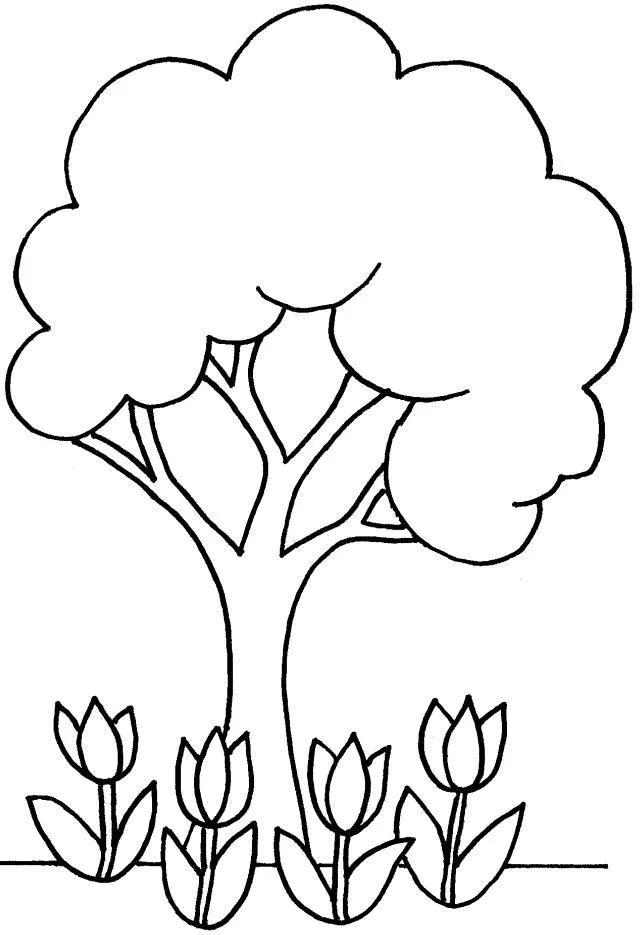 RECURSOS y ACTIVIDADES para Educación Infantil: Dibujos para colorear de ARBOLES RECURSOS y ACTIVIDADES para Educación Infantil: Dibujos para colorear de ARBOLES