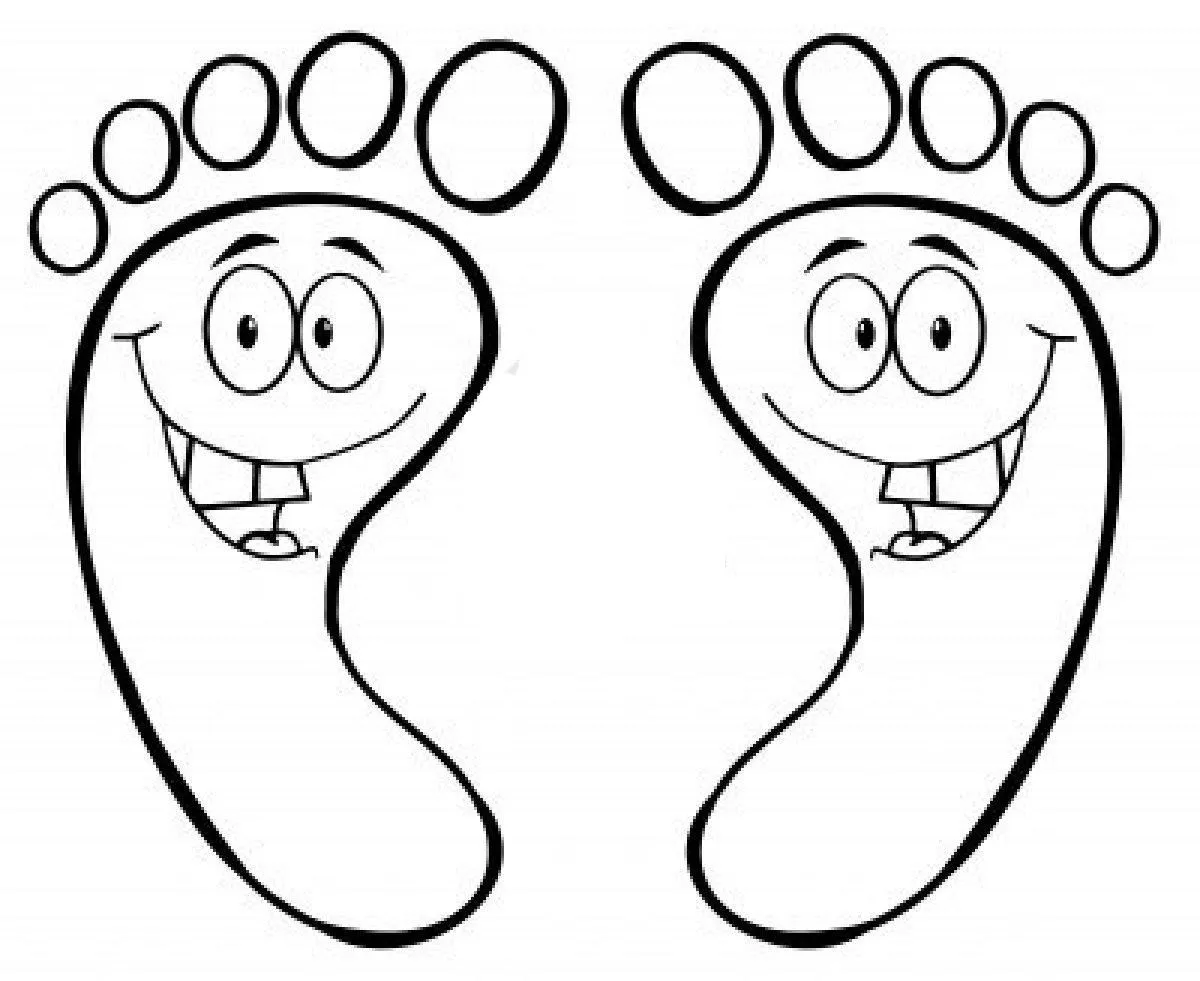 RECURSOS y ACTIVIDADES para Educación Infantil: Dibujos para colorear de PIES RECURSOS y ACTIVIDADES para Educación Infantil: Dibujos para colorear de PIES