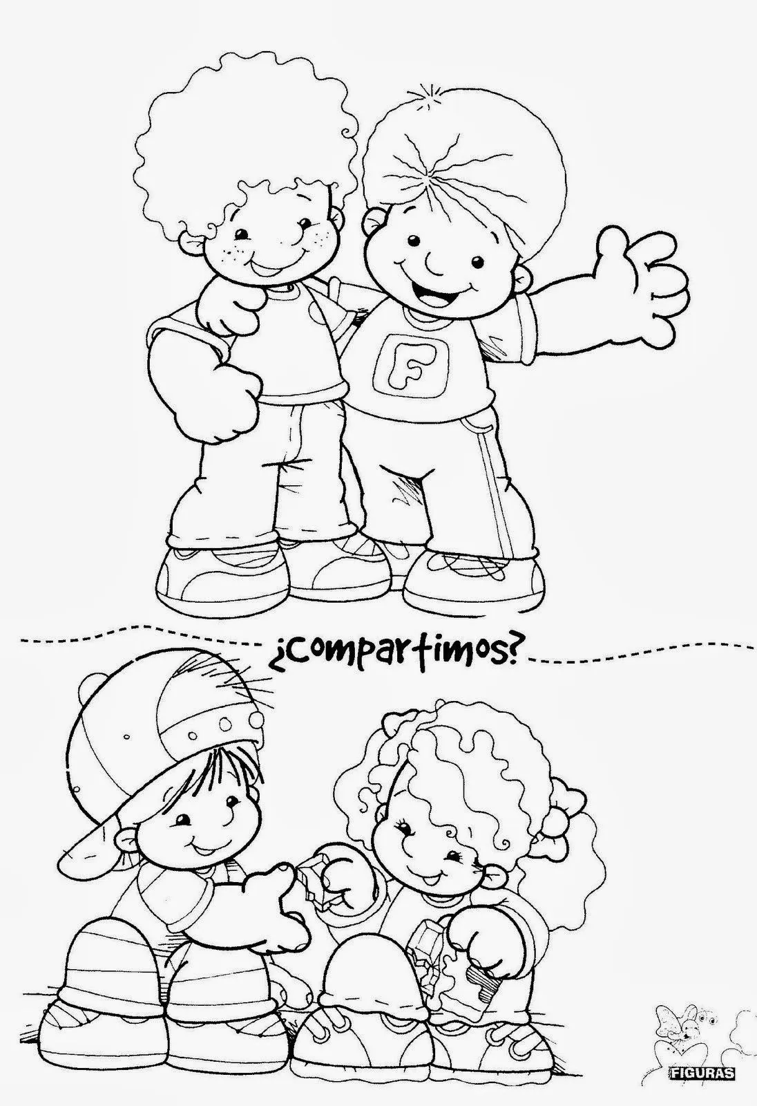 Dibujos para colorear de normas del aula - Imagui Dibujos para colorear de normas del aula - Imagui
