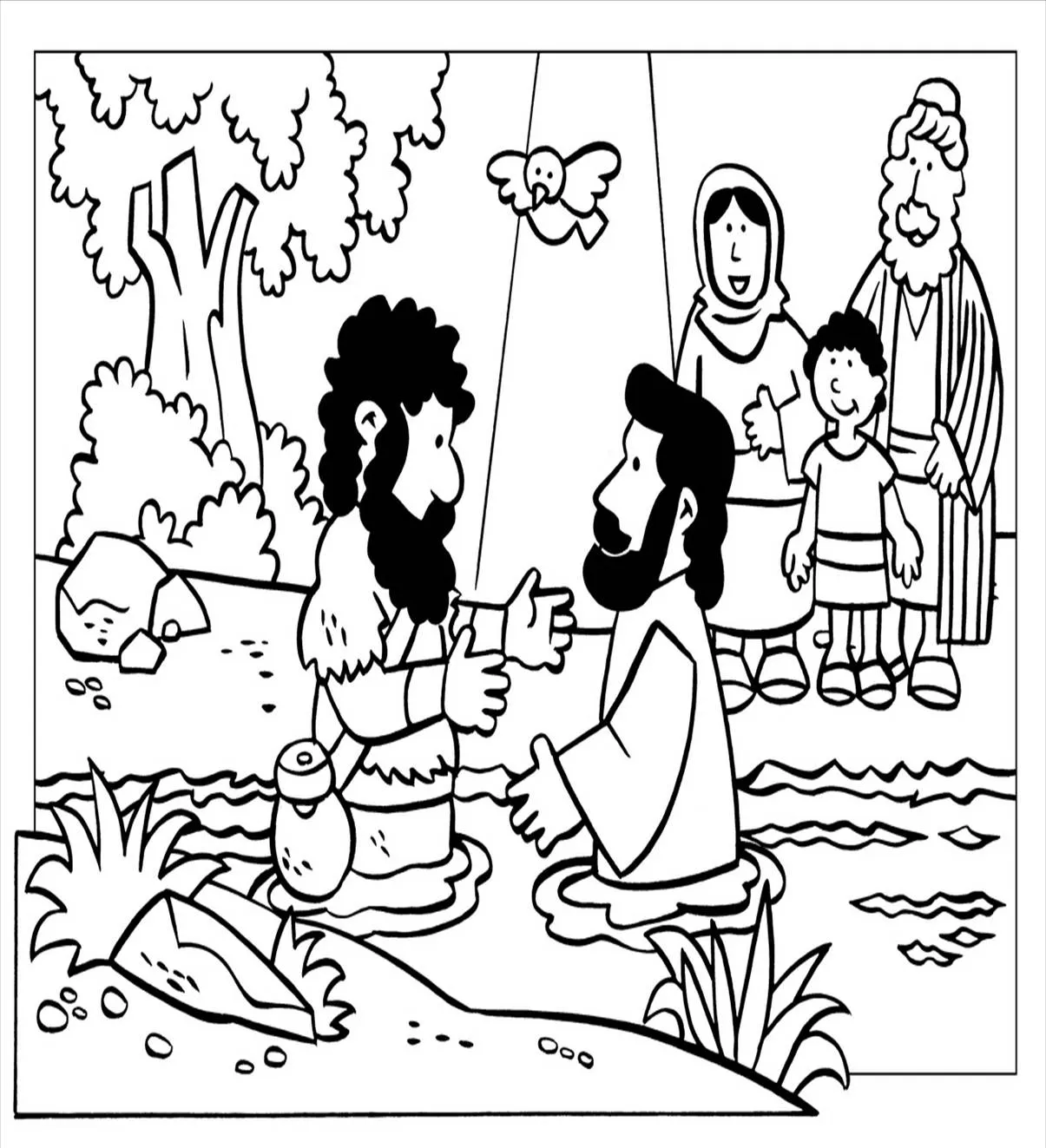 Recursos para mi clase: Manualidad: El Bautismo de Jesús Recursos para mi clase: Manualidad: El Bautismo de Jesús