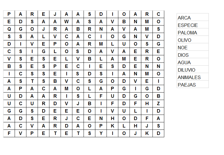 Recursos Cristianos: Sopa de letras
