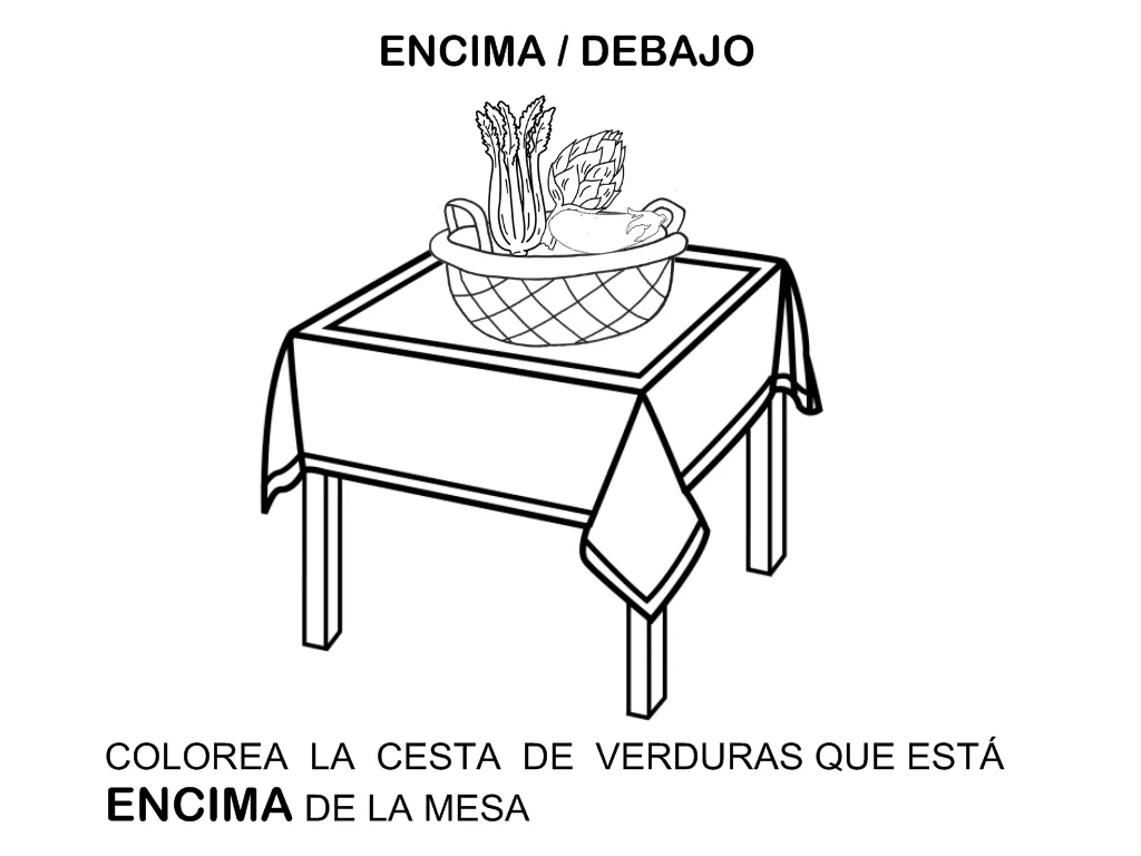 RECURSOS EDUCACIÓN INFANTIL: ENCIMA - DEBAJO RECURSOS EDUCACIÓN INFANTIL: ENCIMA - DEBAJO
