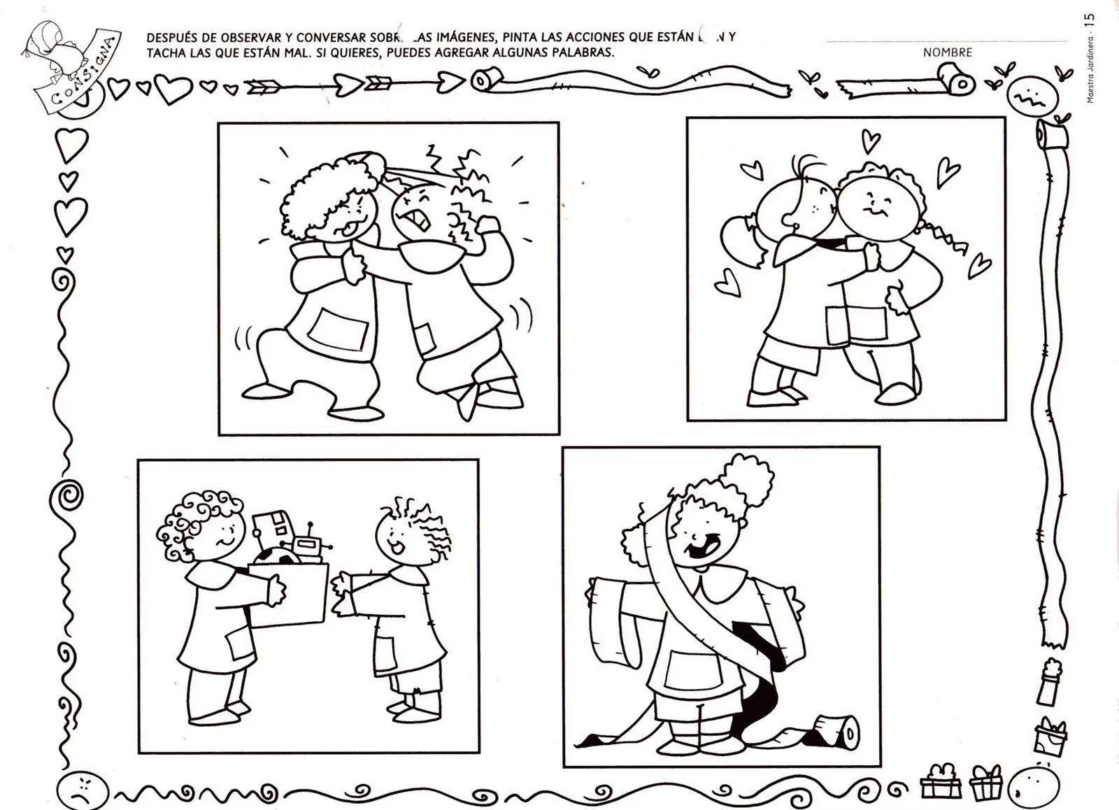 Imágenes de normas de convivencia en el aula para colorear - Imagui Imágenes de normas de convivencia en el aula para colorear - Imagui