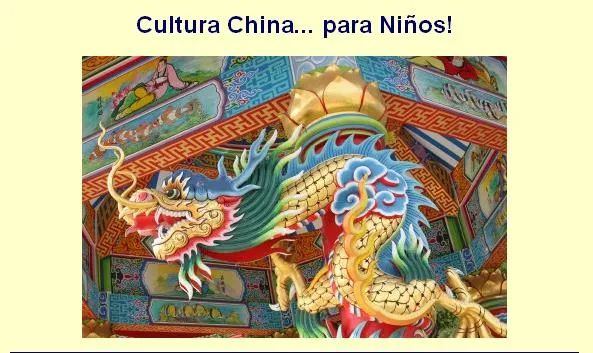 RECURSOS DE EDUCACION INFANTIL: CULTURA CHINA PARA NIÑOS RECURSOS DE EDUCACION INFANTIL: CULTURA CHINA PARA NIÑOS