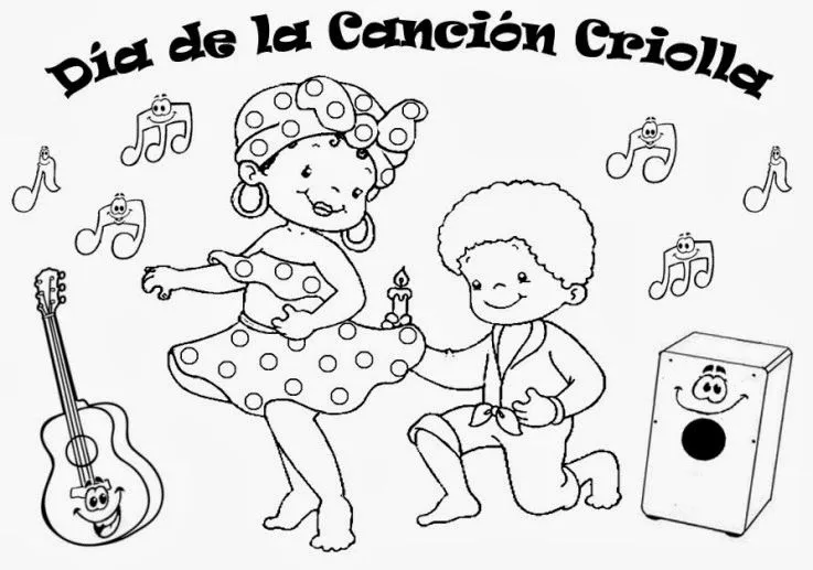 recursos para educación inicial: DIBUJOS PARA DÍA DE LA CANCIÓN ...