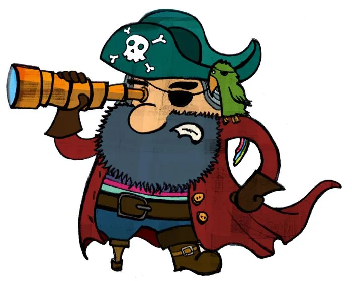 Dibujo de pirata infantil - Imagui
