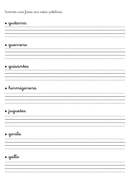 Dificultades con G y GU | EDUCADORES COMPARTIENDO Dificultades con G y GU | EDUCADORES COMPARTIENDO